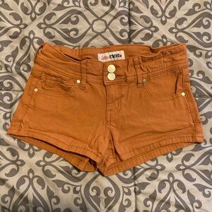 Rust/Orange Stretchy Short Shorts